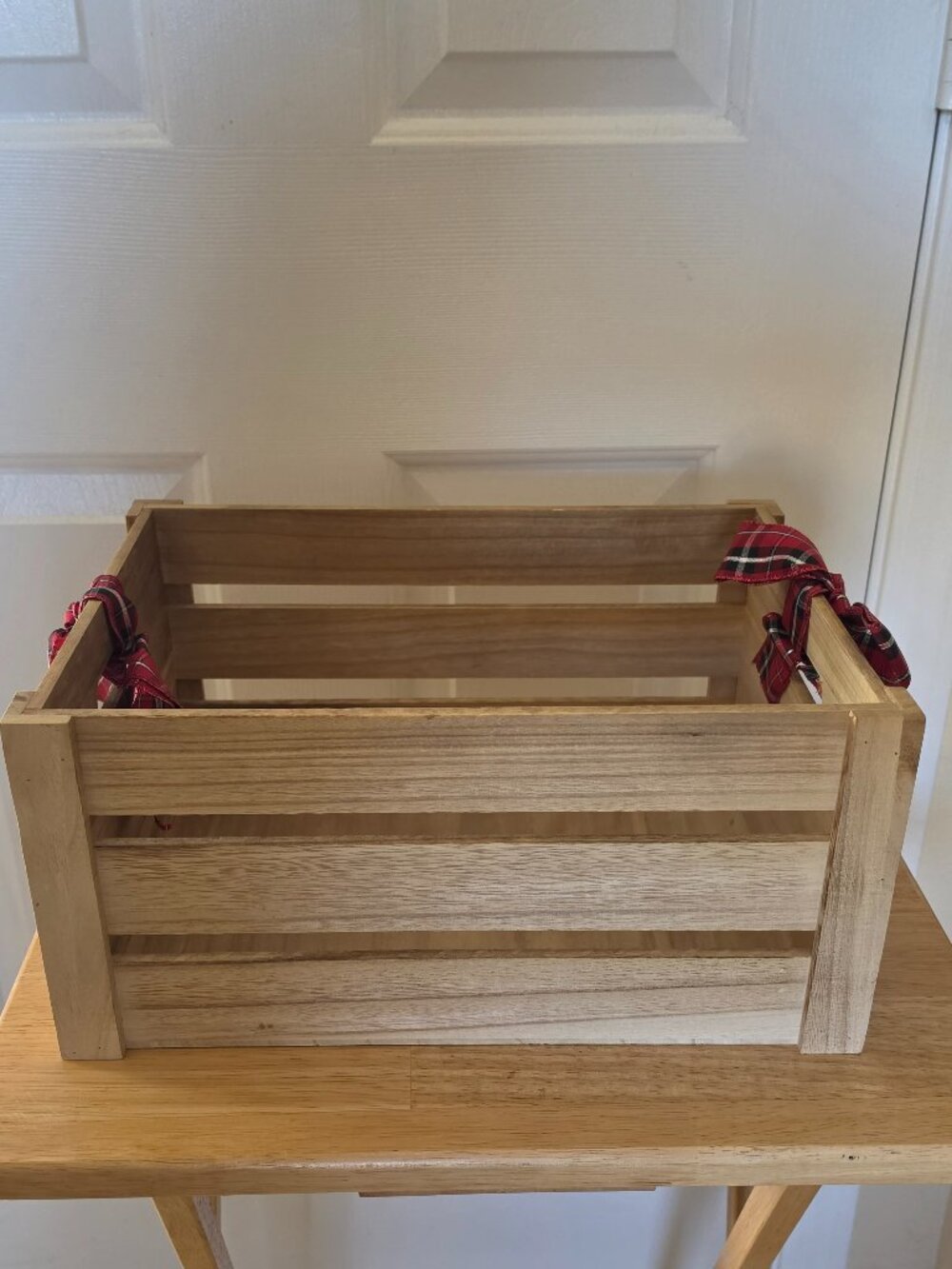 Christmas Holiday Wooden Toy Box 14' x 10 1/4' x 7 7/8'